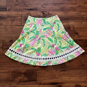 LILLY PULITZER VINTAGE SKIRT -SIZE 6